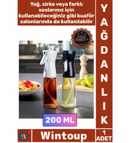 #Şişe Mutfak Sosluk Sirkelik Su Püskürtücü Şık Tasarım Dekoratif Tabancalı Spreyli Cam Şişe 200 ML