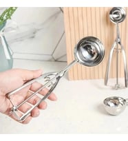 PASLANMAZ ÇELİK Dondurma Kaşığı Çek Bırak Kurabiye Hamur Kepçesi 22 cm Uzunluk