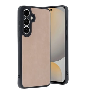 Galaxy S24 Fe Kılıf Aras Deri Kapak - Pudra