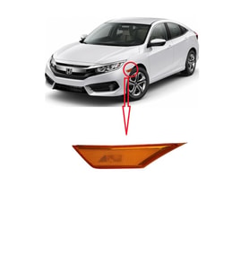 Honda Civic Fc5 Çamurluk Sinyali Sol Sarı 2016-2017-2018-2019-2020-2021