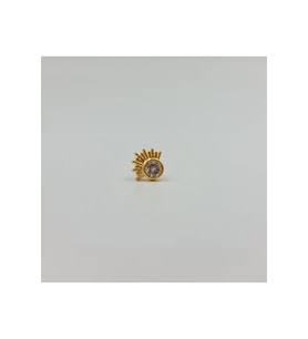 Cerrahi Çelik Gold Taşlı Küpe Tragus Helix Kıkırdak Piercing
