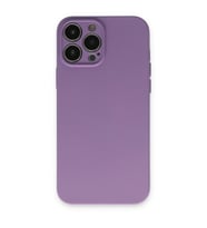 Apple iPhone 13 Pro Kılıf Nano içi Kadife Silikon - Koyu Lila