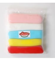 Şeker Hamuru 5 Renk (1 Kg) (Açık Renkler