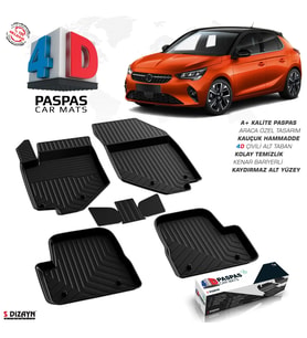 Opel Corsa F 4D Havuzlu Paspas 2019 Üzeri A+Kalite