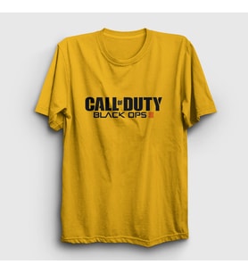 Presmono Unisex Sarı Black Ops Call Of Duty T-Shirt 26494tt (Sarı)