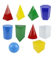 GEOMETRİK ŞEKİLLER TAKIMI 10 PRÇ (20 CM BÜYÜKLÜK) (Beyaz)