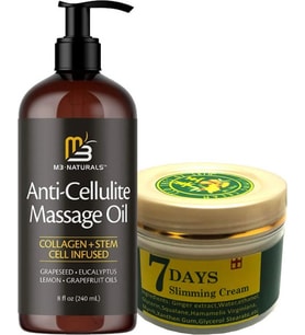 7daus Slimming Cream 100 ml Krem + Anti-Cellulite Massage Oil 240 ml Masaj Yağı