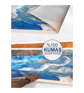 Dreamwall Çiçek Kaplı Duvar Desenli Silinebilir Tekstil Duvar Kağıdı (Çok Renkli)