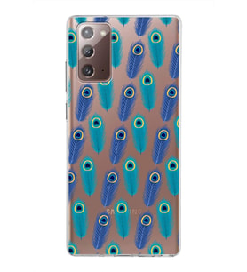 PrintiFy Samsung Galaxy Note 20 ile Uyumlu 1mm Slim Fit Nazar Boncuğu 4 Baskılı Şeffaf  Kılıf