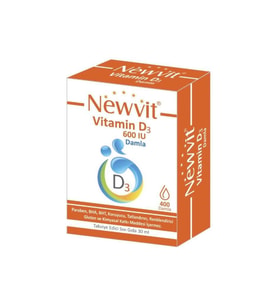 Newvit Vit D3 600 Iu Damla 30 Ml 8682125462134