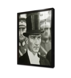 Atatürk Çerçeveli Cam Tablo