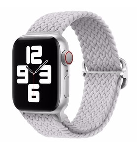 Apple Watch 10/11 42mm-38/40/41mm Kordon Örgü Kordon Örgü Tokalı Band 2/3/4/5/6/ (Beyaz)