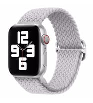 Apple Watch 10/11 42mm-38/40/41mm Kordon Örgü Kordon Örgü Tokalı Band 2/3/4/5/6/ (Beyaz)