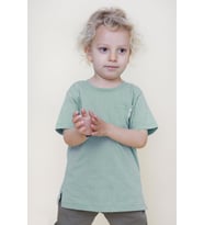 Breeze Erkek Çocuk Tişört Cool Yazı Armalı Cepli 1.5-5 Yaş, Mint Yeşili