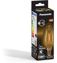 Panasonic E14 Dim Edilebilir Filaman Lamba 4W 360LM 2000K Gold