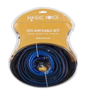 Magicvoice Mv-6189 4Ga Oto Amfi - Anfi Kablo Seti 120A Sigorta Dahil
