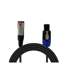 MN6 MN172SC Speakon - XLR (Canon) Dişi Çevirici Ses Kablosu 1 Metre Bakır İletken