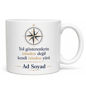 İsme Özel Lider Yazılı Baskılı Kupa Bardak Hediye