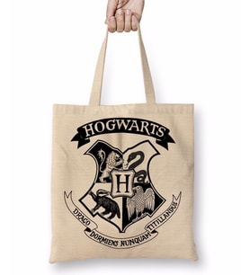 Hogwarts 02 Bez Çanta Uzun Saplı