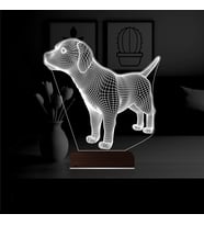 Luvivia Köpek Tasarım 3D Lamba - Masa Gece Lambası