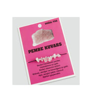 Pembe Kuvars Doğaltaşlı İp Bileklik