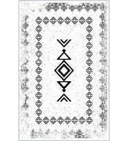Eliana Home Baskılı, Yıkanabilir Kaymaz Taban Salon Halısı LNA0131-SD1049 100x150 cm (Beyaz)