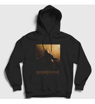 Presmono Unisex Siyah Poster The Shawshank Redemption Kapüşonlu Sweatshirt 461258tt