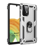 Microsonic Samsung Galaxy A53 5G Kılıf Military Ring Holder Gümüş