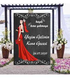 Pano Kına Gecesi Kına Malzemesi