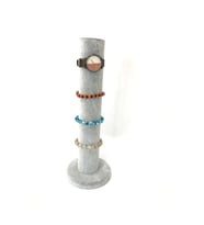 Süet Kumaş Gri Renk 30 cm Bileklik - Saat Sergileme Standı (A.Gri)