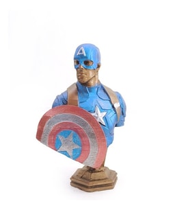 Captain America Büst Küçük Boy (Çok Renkli)