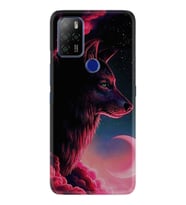 Omix X300 X500 X400 X600 X700 Kılıf Desemli Silikon Wolf and Moon 1380