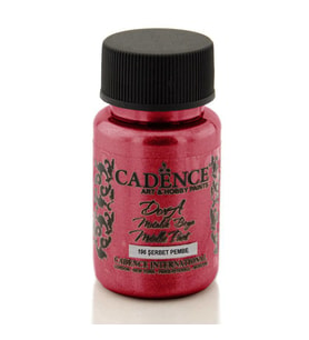 Cadence Dora Metalik Boya 50 ml. 196 Şerbet Pembe 