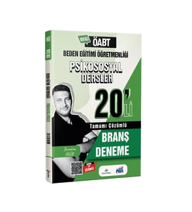 2026 Meb Ags ÖABT Beden Eğitimi Psikososyal Dersler Tamamı PDF Çözümlü 20 li Branş Deneme Dizgi