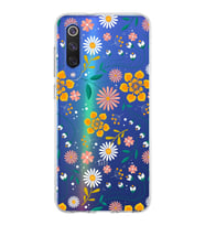 Xiaomi Mi 9 Se Uyumlu Kapak Çiçek Tasarımlı Şeffaf Silikon Kılıf