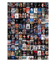 80'lerin Filmleri Kolajı  En Iyi Tablo Ahşap Poster Dekoratifnın En Iyisi