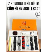Akıllı Saat 7 Farklı Kordonlu Arama Cevaplayan Bildirim Gps Özelliği