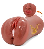 Premium Masturbator Ellie - Gerçekçi Yumuşak Dokulu 3 Girişli Oral  Realistik Vajina Mastürbatör