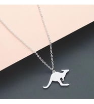 Kişiye Özel 925 Ayar Gümüş Minimal Kanguru Model Kolye