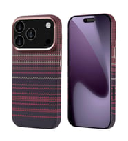 iPhone 17 Pro Karbon Fiber Desenli ve Magsafe Şarj Özellikli Ultra Slim Phantom Premium Sert PC Kapak