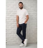 San&Fa Slimfit Fermuar Kapamalı Rayon Kumaş Likralı Polo Yaka T-shirt