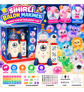T328-ROCKET BALON MAKİNESİ KENDİ KARAKTERLERİNİ YAP