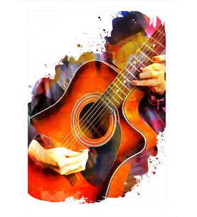 Akustik Gitar Art Mdf Tablo