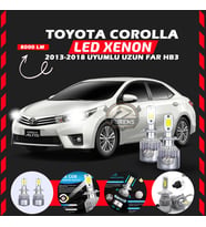 Toyota Corolla 2013-2018 Uzun Far Uyumlu Şimşek Etkili Led Xenon Performance Series HB3