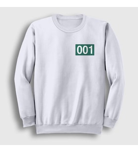 Presmono Unisex Beyaz Oh LL Nam 001 Squid Game Sweatshirt 261131tt (Beyaz)