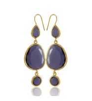 Kadir Jewellery 22 Ayar Altına Kaplama Kadın Sallantılı Küpe -El İşçiliği Ve Hipoalerjenik Küpe
