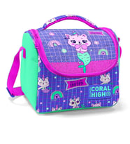 Coral High Kids Su Yeşili Lavanta Unicorn Kedi Desenli Thermo Beslenme Çantası 11860