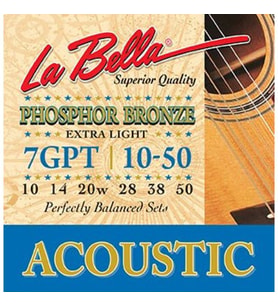 La Bella 7GPT Akustik Gitar Teli (10-50)