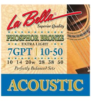 La Bella 7GPT Akustik Gitar Teli (10-50)