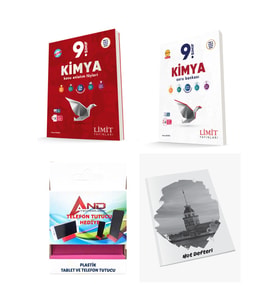 Limit Yayınları 2024-2025 Müfredat 9 Sınıf Kimya Konu Anlatımlı Soru Bankası Video Anlatım Destekli (Çok Renkli)